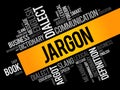 Jargon word cloud collage Royalty Free Stock Photo
