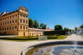 Jaromerice nad Rokytnou, Bohemia, Czech Republic, 06 July 2021: Baroque romantic chateau with park, medieval renaissance castle at