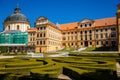 Jaromerice nad Rokytnou, Bohemia, Czech Republic, 06 July 2021: Baroque romantic chateau with park, medieval renaissance castle at