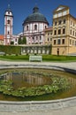 Jaromerice nad Rokytnou baroque castle with fountain