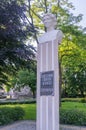 Monument to Czeslawa Romana Puzon, pseudonym Baska in the park in Jaroslaw Royalty Free Stock Photo
