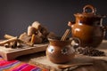 Jarrito con Cafe de Olla Royalty Free Stock Photo