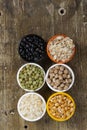 jars with beans grains Royalty Free Stock Photo