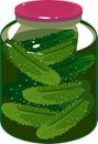 Jars of pickles