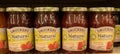 Jars of Smucker`s Natural Jelly