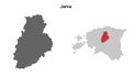 Jarva outline map Royalty Free Stock Photo