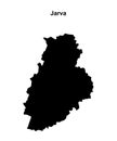 Jarva outline map Royalty Free Stock Photo