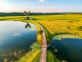 Jasenovac, Croatia - July 14, 2019. Areal of memorial and museum of holocaust