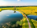 Jasenovac, Croatia - July 14, 2019. Areal of memorial and museum of holocaust