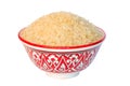 White Jasmin Rice in bowl Royalty Free Stock Photo