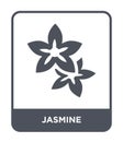 jasmine icon in trendy design style. jasmine icon isolated on white background. jasmine vector icon simple and modern flat symbol