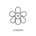 Jasmine icon. Trendy Jasmine logo concept on white background fr