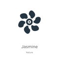 Jasmine icon vector. Trendy flat jasmine icon from nature collection isolated on white background. Vector illustration can be used