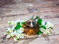 Jasmine oil, flowers Royalty Free Stock Photo