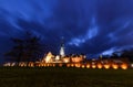 Jasna Gora sanctuary in Czestochowa in the night. Royalty Free Stock Photo