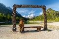 Jasna lake in Kranjska Gora Royalty Free Stock Photo