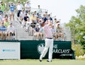 Jason Dufner at the 2015 final round of the Barclays Tournament held at the Plainfield Country Club in Edison,New Jersey. Royalty Free Stock Photo