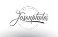 Jason Personal Photography Logo Design with Photographer Name.