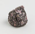 Leopard skin jasper ore on white background