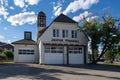 The historic Jasper Firehall building in downtown area Royalty Free Stock Photo