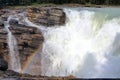 Jasper National Park, Rainbow at Athabasca Falls, Canadian Rocky Mountains, Alberta, Canada Royalty Free Stock Photo