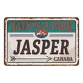 Jasper National Park Canadian mountains icon. Simple illustration of Canadian mountains vector icon for web