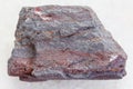 jaspilite (ferruginous quartzite) stone on white Royalty Free Stock Photo