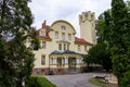 Jastrzebie, kujawsko pomorskie / Poland - 10 July 2019: Renovated historic palace in a small town. A great place for issuing