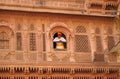Mehrangarh Fort Jodhpur, finely carved balcony and window details, Rajasthan India .jpg