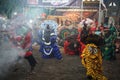 Jathilan barongan folk dance, Yogyakarta, Indonesia