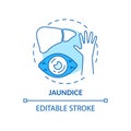 Jaundice concept icon