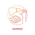 Jaundice concept icon