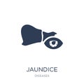 Jaundice icon. Trendy flat Jaundice icon on white backgro