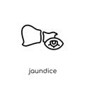 Jaundice icon. Trendy modern flat linear vector Jaundice icon on