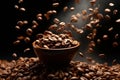 Java ballet flying coffee beans capture the dance of aromas