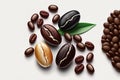 java beans. on a white background, alone Royalty Free Stock Photo