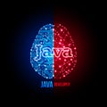 Java developer concept