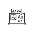 Java Development Icon Royalty Free Stock Photo