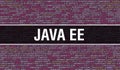 Java EE text written on Programming code abstract technology background of software developer and Computer script. Java EE concept Royalty Free Stock Photo