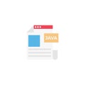 Java file vector flat colour icon