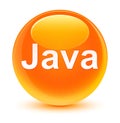 Java glassy orange round button