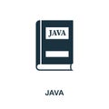 Java icon. Creative element design from programmer icons collection. Pixel perfect Java icon for web design, apps, software, print Royalty Free Stock Photo