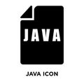 Java icon vector isolated on white background, logo concept of J