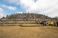 Borobudur, or Barabudur is a 9th-century Mahayana Buddhist temple in Central Java