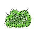 java moss color icon vector illustration Royalty Free Stock Photo