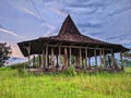 Java Pendopo Limasan or Limas Pavilion. Traditional Javanese House