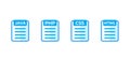 JAVA, PHP, CSS, HTML code vector icons on white Royalty Free Stock Photo