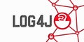 Java problem. Log4Shell cyber attack concept. Log4J security vulnerability. The code is red, the concept of a computer virus