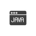 Java programming vector icon
