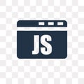 Java script vector icon isolated on transparent background, Java Royalty Free Stock Photo